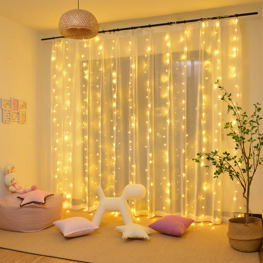 Remote LED String Lights Curtain